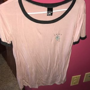 pink graphic tee